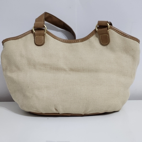 VINTAGE Linen Sequin Shoulder Bag - Picture 4 of 13